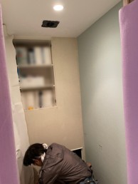 淡いグリーンのクロスで明るく優しい雰囲気のトイレに 川崎市中原区K様邸 淡いグリーンのクロスで明るく優しい雰囲気のトイレに 川崎市中原区K様邸